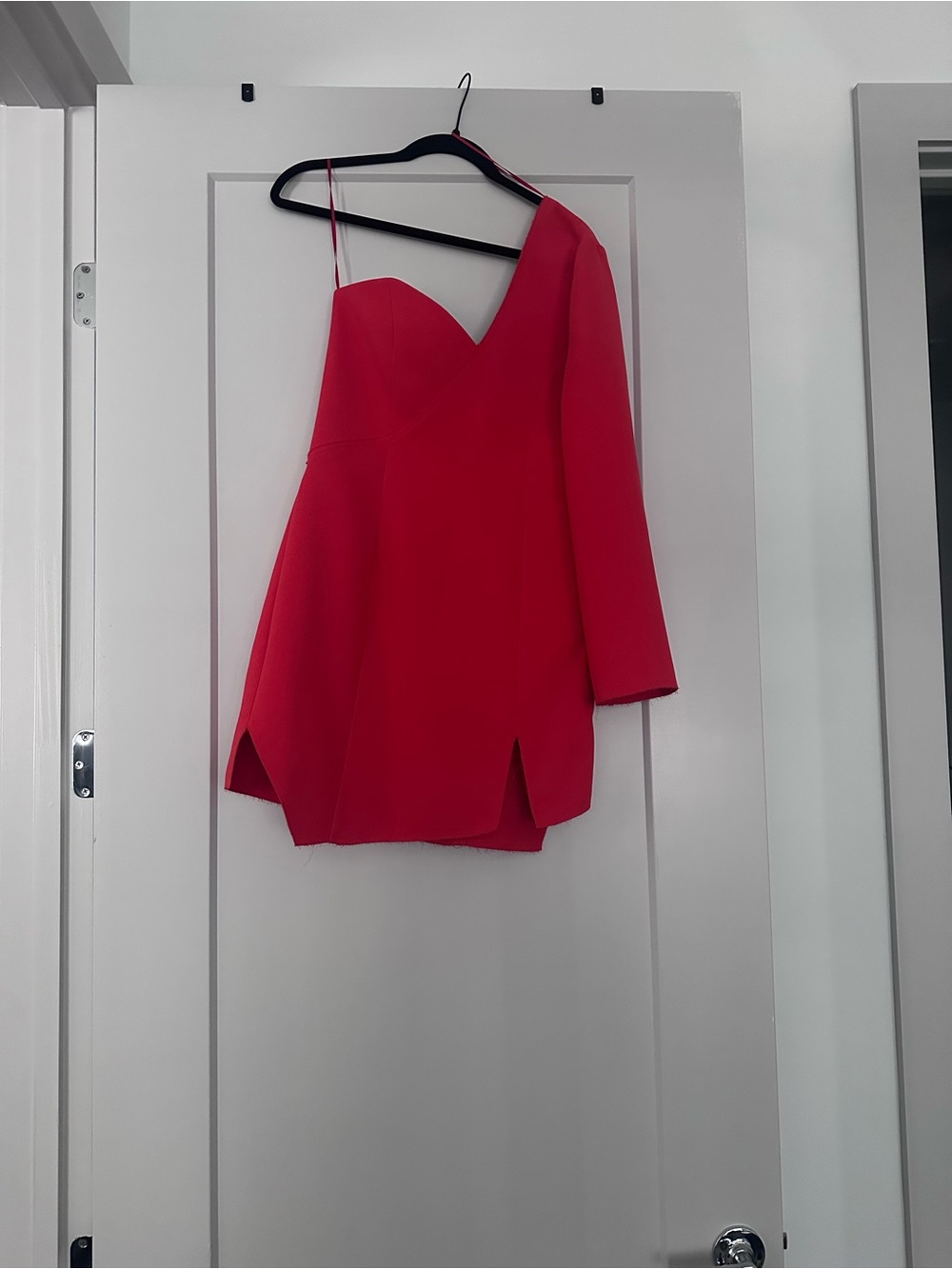 Topshop Red One-Shoulder Dress